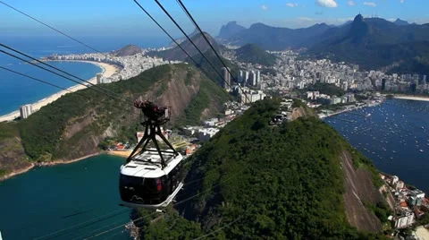Panoramic view of the city of Rio de Janeiro Stock Footage 22018421