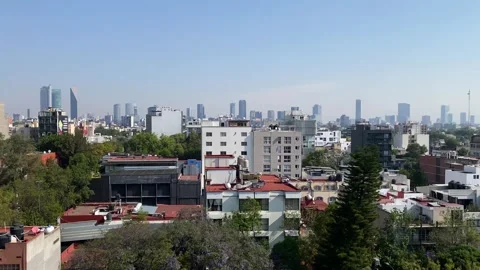 Panoramic view of Ciudad de Mexico, Mexico City 4K Stock Footage 308879317