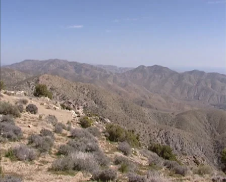 Panoramic view at Coachella Valley from Keys View, desert California 動画素材 40237611