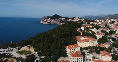 A panoramic view of the coast of Croatia Stock Footage 87466718