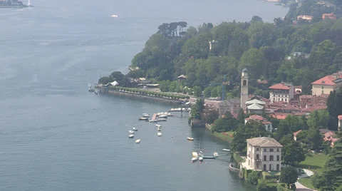Panoramic view of Como lake Stock Footage 36971690