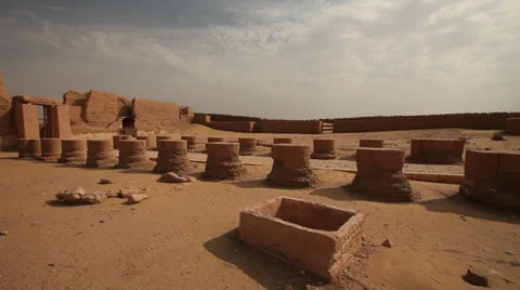 Panoramic view of Dakhla Temple, Egypt Stock Footage 36734961