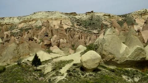 Panoramic View of Devrent, Imaginary Valley, Cappadocia Stock Photos