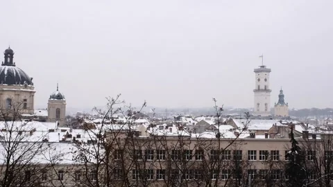 Panoramic view on Dominican Monastery Stock Footage 247180815