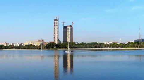 Panoramic view at Dubai city Video stock 46952448