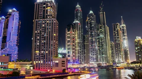 Panoramic view of Dubai Marina 動画素材 45434621