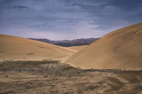 Panoramic view on the Dunas of Maspalomas Stock Photos
