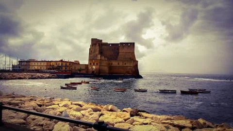 Panoramic view of the Egg Castle. Stock Photos