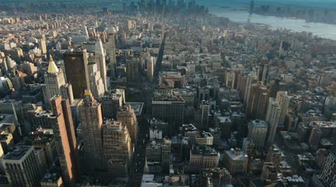 Panoramic View from the Empire State Building, New York Stock Footage 24235828