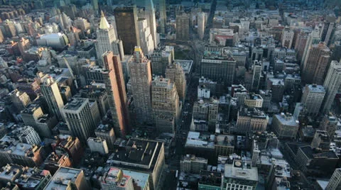 Panoramic View from the Empire State Building, New York Stock Footage 24239250