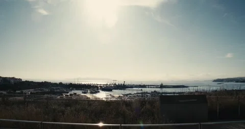 Panoramic View Of Faliro Marina And Coastal Highway Athens Greece - Oct 13 2019 Stock Footage 337305129
