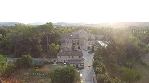 Panoramic view fiastra Stock Footage 79665610