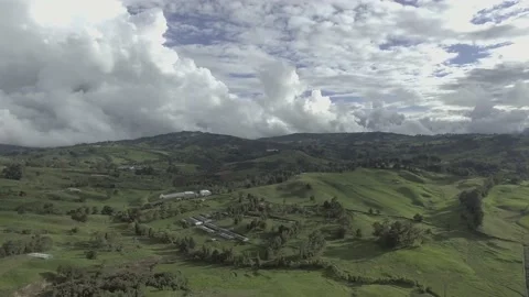 Panoramic view of the field Stock Footage 220369929