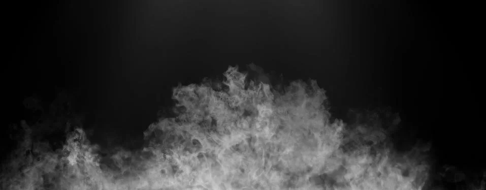 Panoramic view fire on isolated black background. Perfect flames texture over Stock Illustration