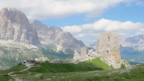 Panoramic view of the five towers"" Stock Footage 171622591