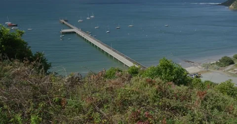 Panoramic View of Flinders Pier, Australia Stock Footage 316688759
