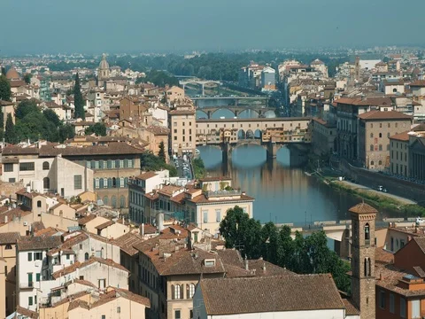 Panoramic view of Florence Stock Footage 75439839