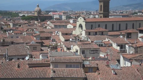 Panoramic view of Florence Stock Footage 101380714
