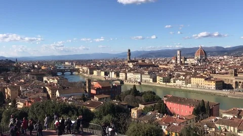 Panoramic view of Florence, Italy 스톡 동영상 72731579