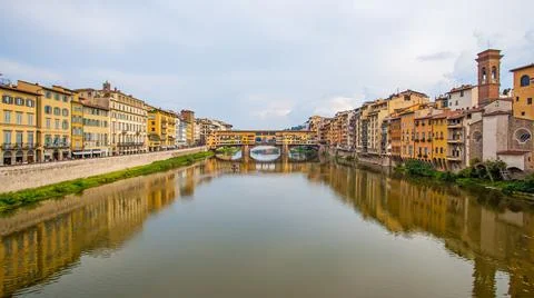 Panoramic view of Florence in Italy Stock Photos