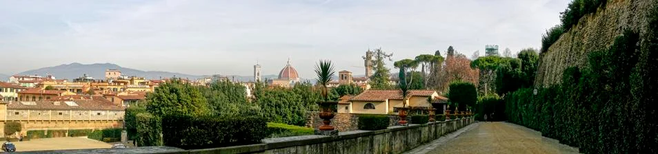 Panoramic view of florence Stock Photos
