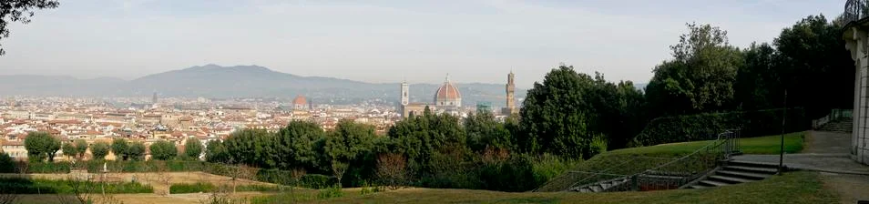 Panoramic view of florence Stock Photos