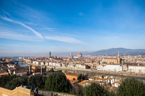 Panoramic view of Florence Stock Photos
