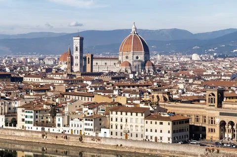 Panoramic view of Florence Stock Photos