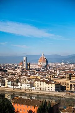 Panoramic view of Florence Stock Photos