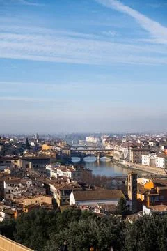 Panoramic view of Florence Stock Photos