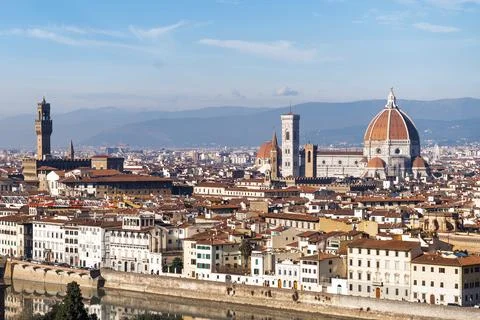 Panoramic view of Florence Stock Photos