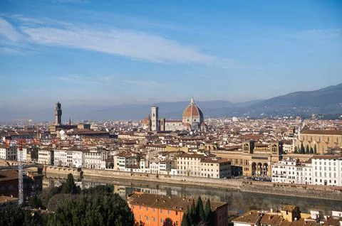 Panoramic view of Florence Stock Photos