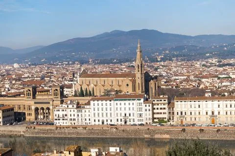Panoramic view of Florence Stock Photos