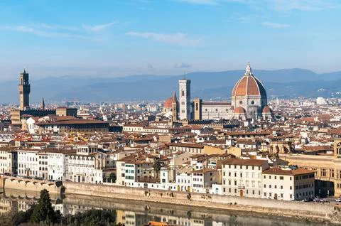 Panoramic view of Florence Stock Photos