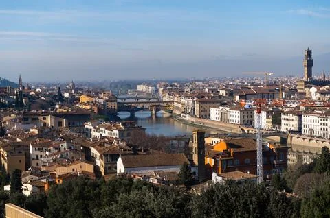 Panoramic view of Florence Stock Photos