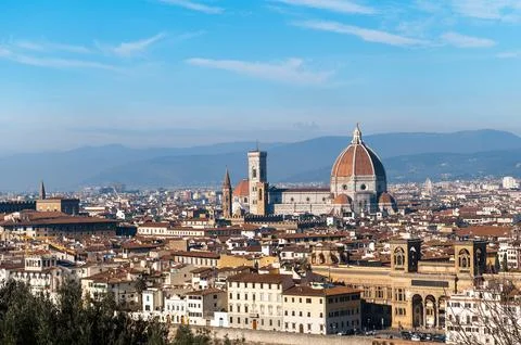Panoramic view of Florence Stock Photos