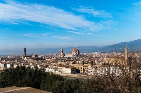 Panoramic view of Florence Stock Photos