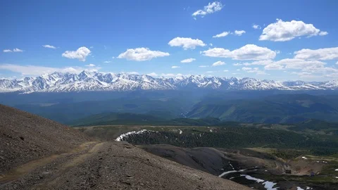 Panoramic view of  forest and mountains Stock Footage 101880663