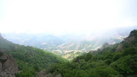 Panoramic View of Forest-Covered Mountains 動画素材 311671935