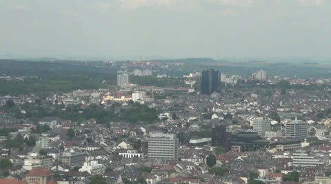 Panoramic view of Frankfurt, Germany Stock Footage 26360487