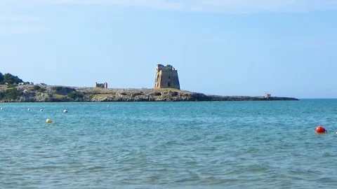 Panoramic view of the Gargano Coast. Vidéo 91921055