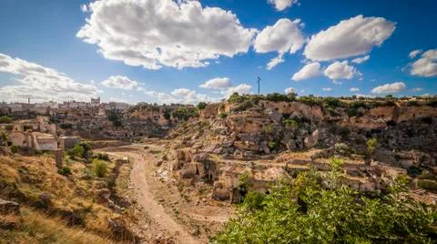 Panoramic view of Ginosa Stock Photos