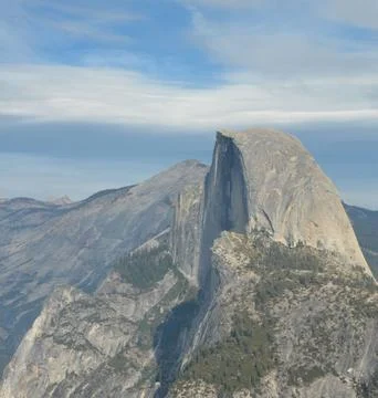 Panoramic View from Glacier Point Over Yosemite National Park, California Stock Photos