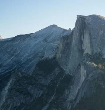 Panoramic View from Glacier Point Over Yosemite National Park, California Stock Photos