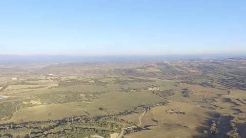 PANORAMIC VIEW OF GREEN FIELD 库存影片 101779009