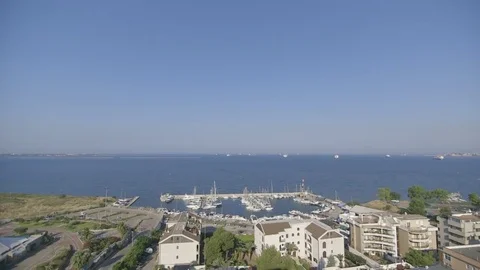 Panoramic view of the gulf Stock Footage 71649027