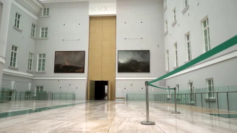 Panoramic View Of Hall In State Hermitage Museum, St Petersburg 4k Stock Footage 156555549