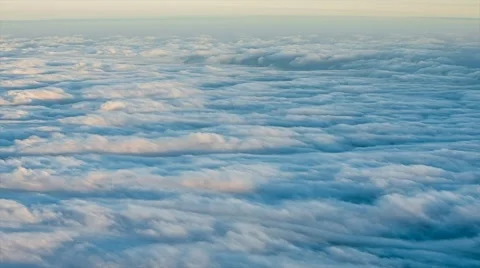 Panoramic view of heavy clouds over Pico island in the Azores, RAW video Stock Footage 42793877