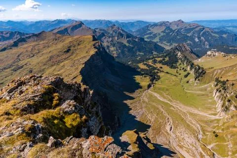 Panoramic view from the High Ifen Stock Photos