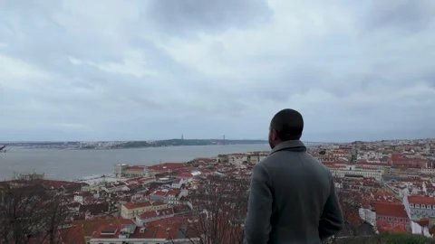 Panoramic view from a high point. Stock Footage 327685850